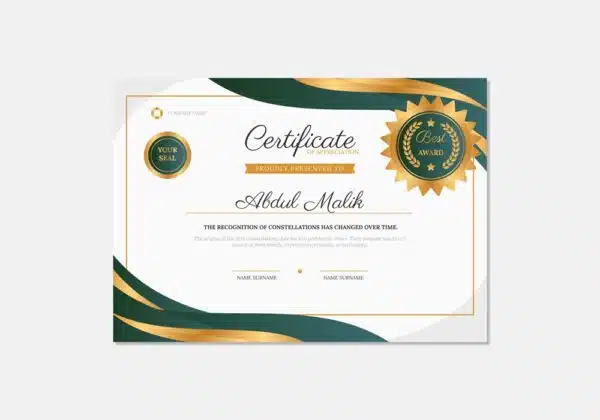 Certificate Print